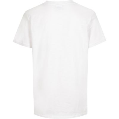 Boys white camo Mickey print t-shirt